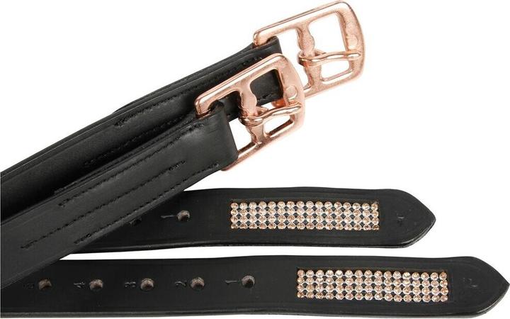 Actual product image Harry's Horse Stirrup Leathers with crystals Harry's