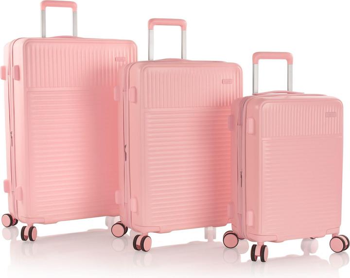 Immagine prodotto Heys Set di valigie a 4 ruote pastello 3 pezzi con piega elastica (219 l, XL (da 115l))