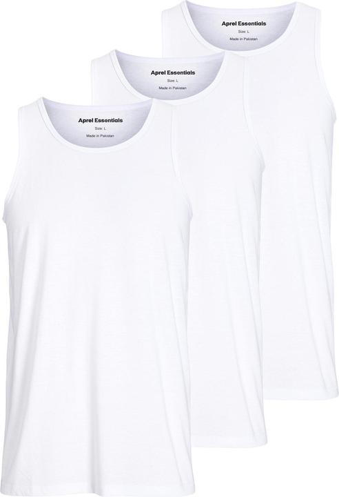 Immagine prodotto Aprel Confezione da 3 T-shirt monocolore a girocollo (M)