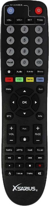 Actual product image K.A.B. XSARIUS Q1 OTT 4K UHD IPTV Android 7.1 Player H.265 HEVC MyTV Wifi