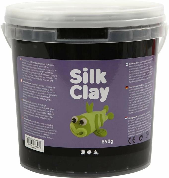 Actual product image Creativ Company Modeling clay Silk Clay 650 g,Black