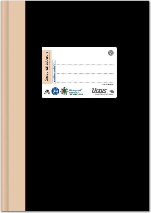 Produktbild Ursus Notizbuch Geschäftsbuch A4, blanko (A4, Blanko)