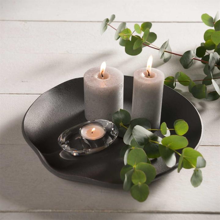 Immagine prodotto Leonardo Porta tealight Casolare, vetro, trasparente, 6 pezzi (Ø 10 x 3 cm)