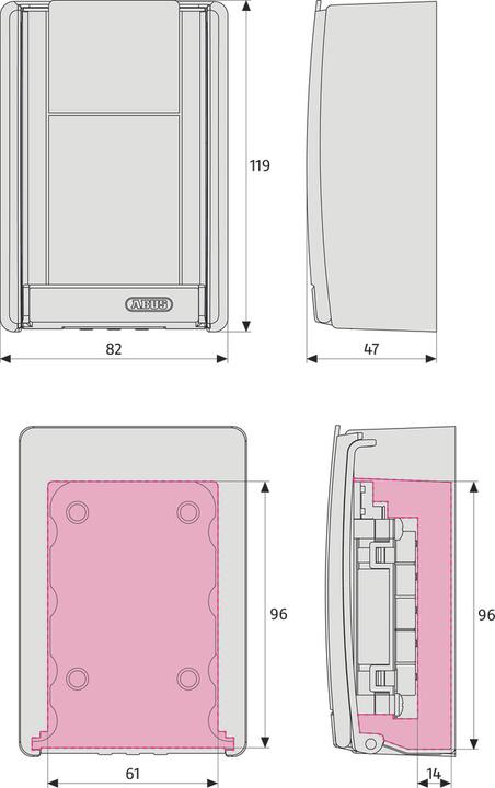 Actual product image Abus KeyGarage 767