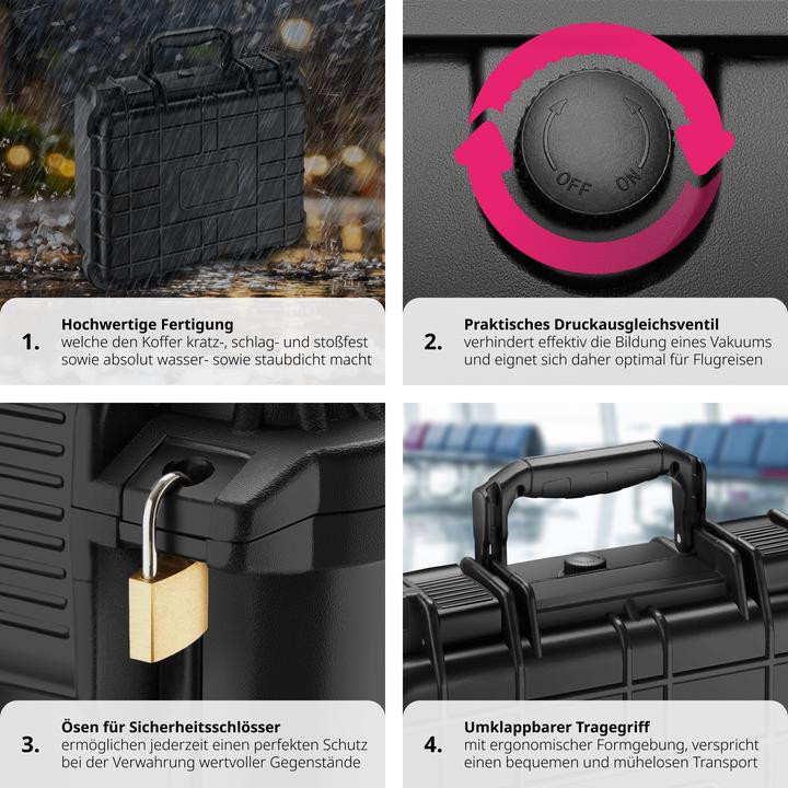 Produktbild tectake Fotokoffer Universalbox (Fotokoffer, 8.90 l)