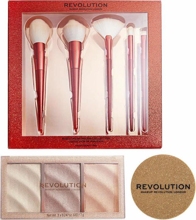 Makeup Revolution Revolution Makeup 3 Stück Highlighter Set (bunt, Highlighter)