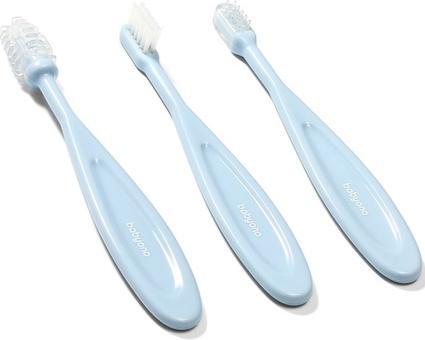 Produktbild Babyono Zahnbürste Blau 3 Stück (3 x)