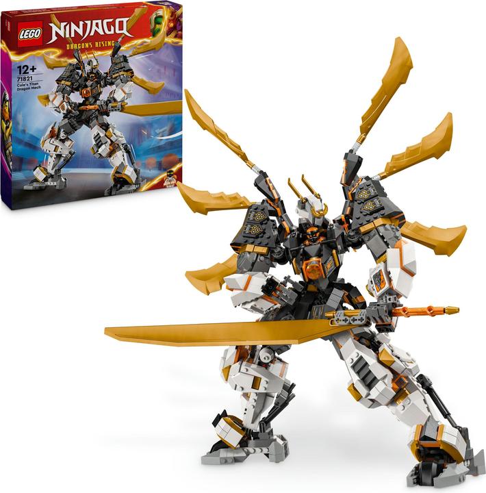 Actual product image LEGO 71821 Cole's titanium dragon mech (71821, LEGO Ninjago)