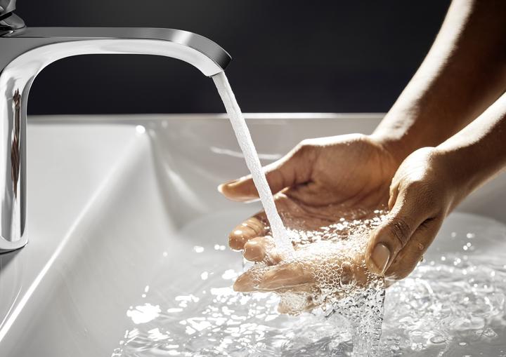Produktbild hansgrohe Vivenis Waschtischmischer 110 (chrom) mit Ablaufgarnitur