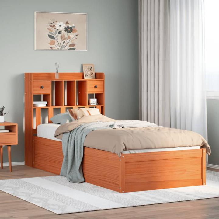 Produktbild VidaXL Massivholzbett Holzbett Bett Doppelbett ohne Matratze 180x200 Kiefernholz (180 x 200 cm)