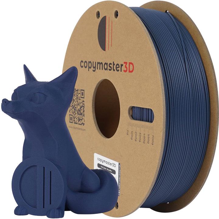 Produktbild Copymaster3D PLA Carbon Filament für 3D Drucker, 1,75 mm, blau (PLA-R, 1.75 mm, 1300 g, Blau)