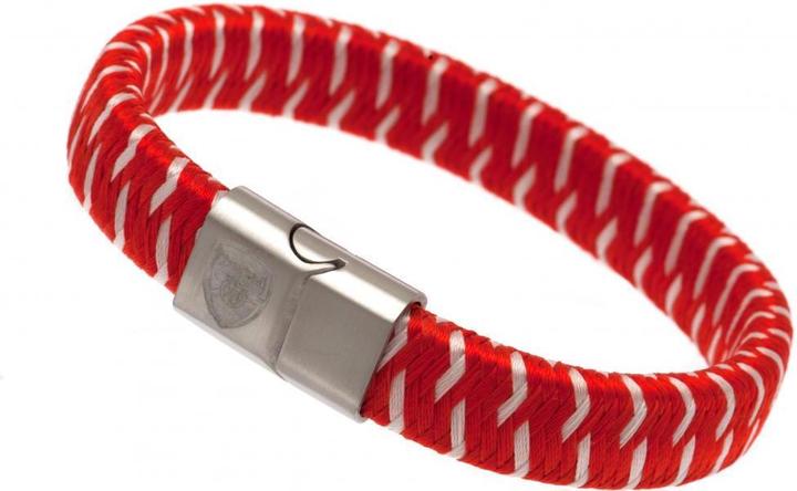 Produktbild Arsenal FC gewebter Stoff Armband Edelstahl Stoff (21 cm, 80% Synthetik, 20% Edelstahl)