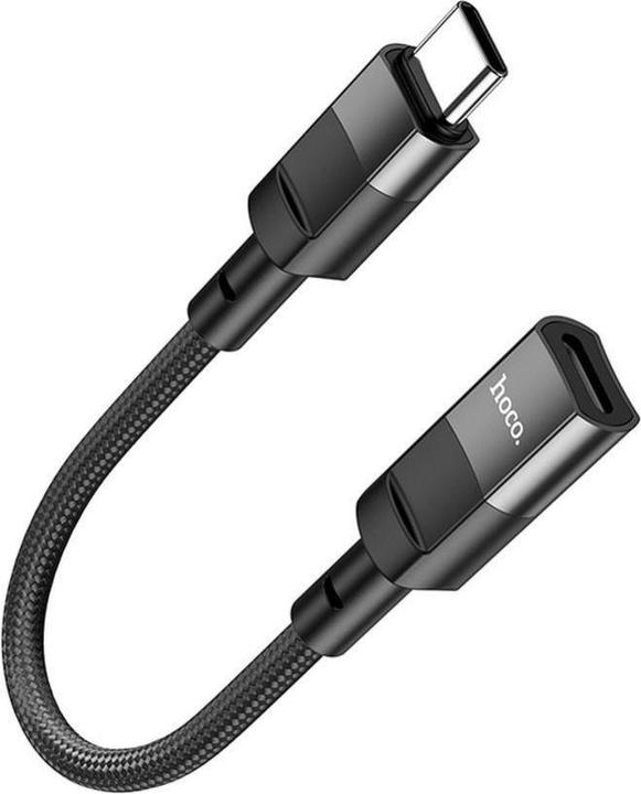 Produktbild Hoco Lightning to USB-C Adapter U107, 0.1m, Schwarz (0.10 m, USB 3.2 Gen 1)