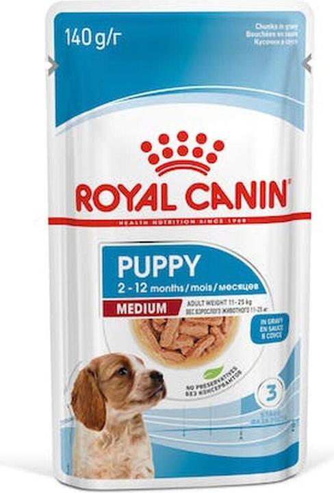 Image du produit Royal Canin SHN WET Medium Puppy (Chiot + chaton, 10 pcs, 1400 g)
