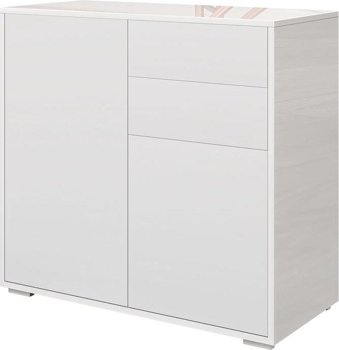 Produktbild Swisshandel24 Sideboard Aufbewahrungsschrank mit Schublade, 2 Türen für Küche Weiss