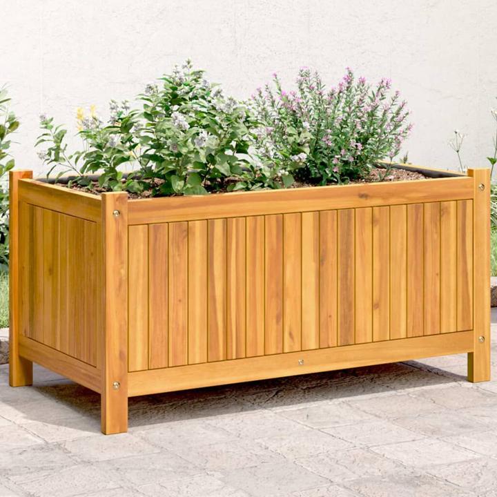Actual product image VidaXL Pflanzkübel mit Einlage Akazie