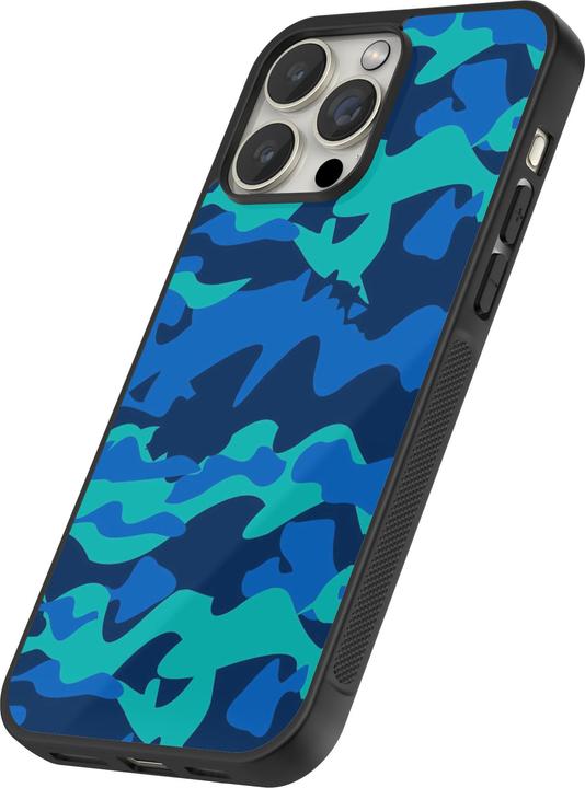 Produktbild PhoneLook Hülle Silikon schwarz Camo Blue (Apple iPhone 12 Pro Max)