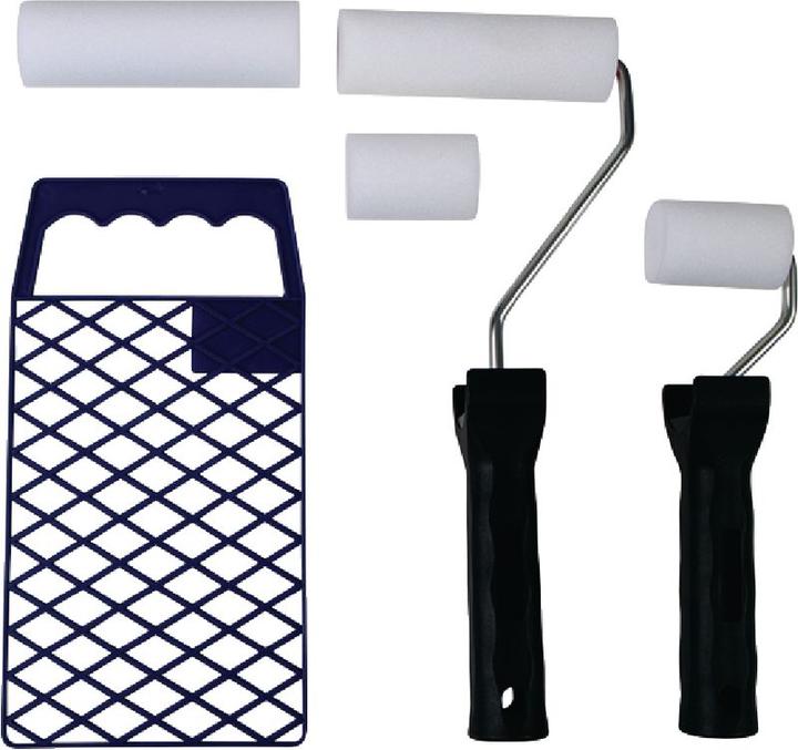 Ebnat Jeu de rouleaux de peinture 5 pcs. pour radiateur (10 cm)
