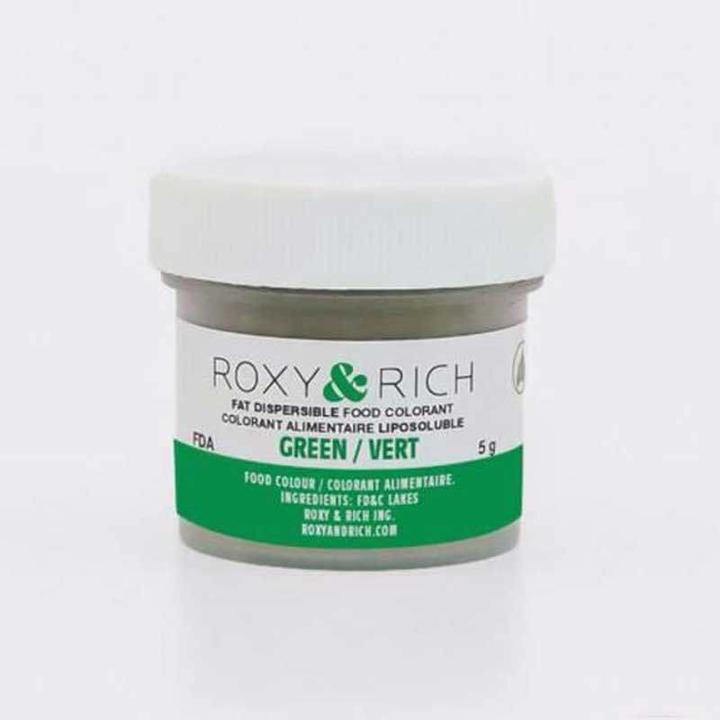 Actual product image Roxy & Rich Fat Soluble Powder Colour Green for Chocolate