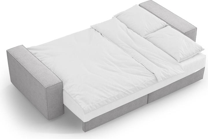 Image du produit Micadoni Bouclé Canapé Convertible Avec Coffre De Rangement, "Jodie", 3 Places, 247x107x86 Fabriqué en Europe (2 places, 3 places, 4 places)