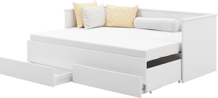 Actual product image ADRK Furniture Double bed with mattresses HELA II 200x80 (200 x 80 cm)