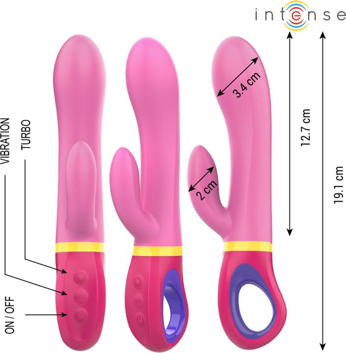 Actual product image Intense Daphne Rabbit Vibrator Rosa