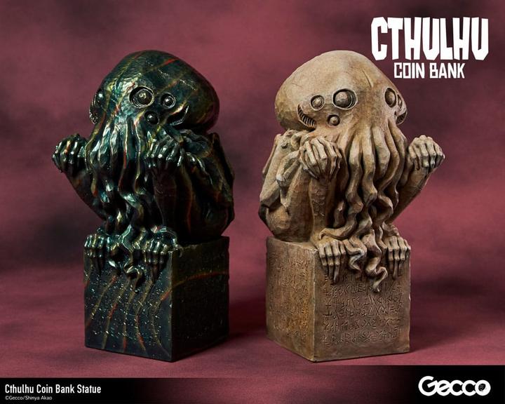 Image du produit Gecco H.P. Lovecraft Cthulhu Mythos Tirelire Statue Cthulhu (Original Color) 24 cm