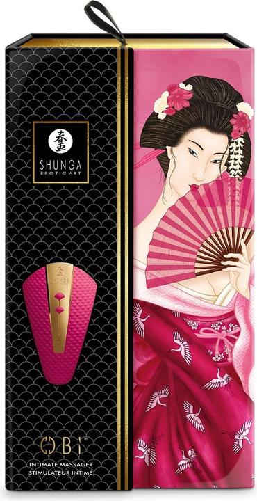 Actual product image Shunga Obi Intimate Massager Rasberry