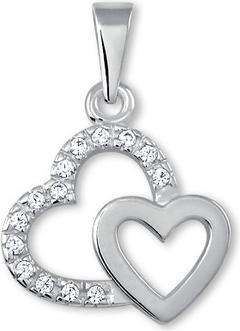 Brilio Two gold pendant hearts 249001 00490 07