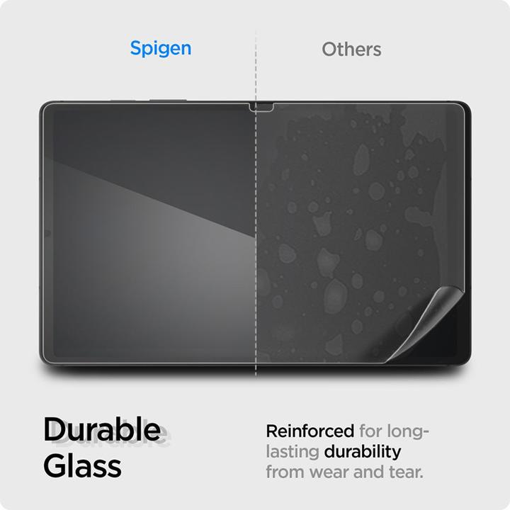 Actual product image Spigen Glas.tR Slim tempered glass for Samsung Galaxy Tab S9 FE+ 12.4" X610 / X616B (1 Piece, Galaxy Tab S9 FE+)