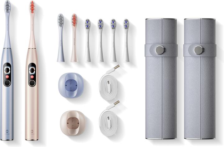 Actual product image Clean Electric Toothbrush X Pro Digital Duo Set Gold+Silver