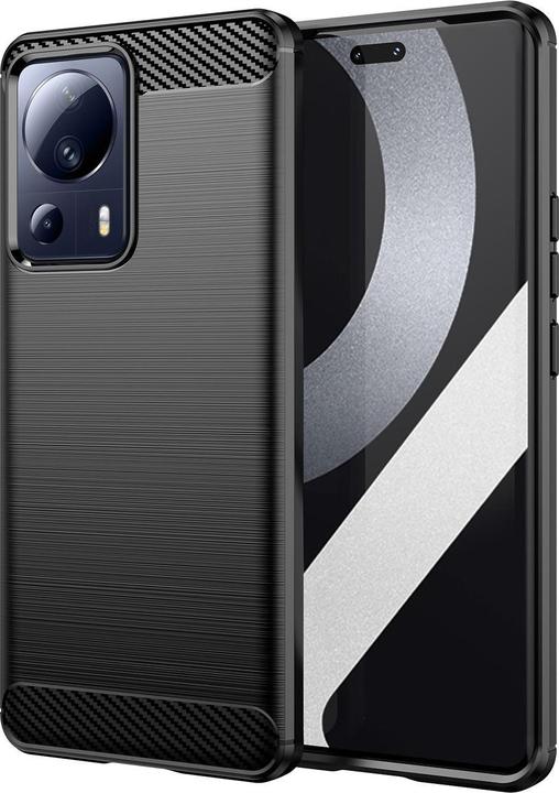 Actual product image König Design Case Mobile Protection for Google Motorola Samsung Xiaomi Case Cover Carbon Optics (Xiaomi 13 Lite)