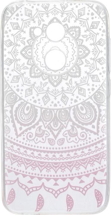Produktbild König Design Henna Cover für Handy Alcatel A5 LED Case Schutz Hülle Silikon Bumper Sonne Weiss (Alcatel A5 LED)