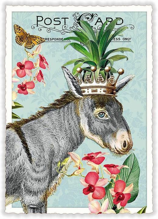 Actual product image Edition Tausendschön Postkarte / Esel / hoch / blanko