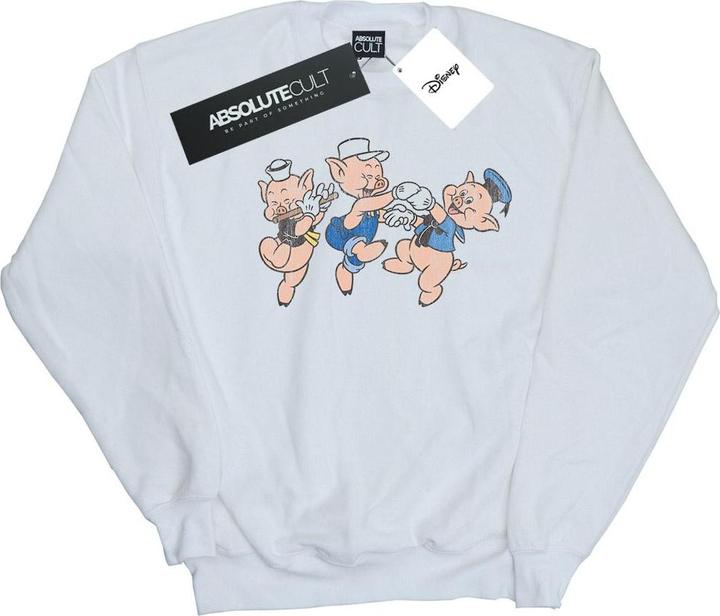 Actual product image Disney Womens/Ladies Three Little Pigs Having Fun Sweatshirt (L)