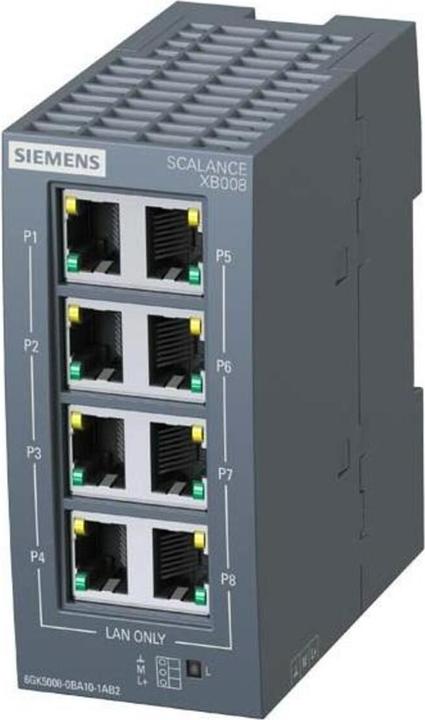 Immagine prodotto Siemens 6GK5008-0BA10-1AB2 Switch Ethernet industriale SCALANCE XB008 unmanag.