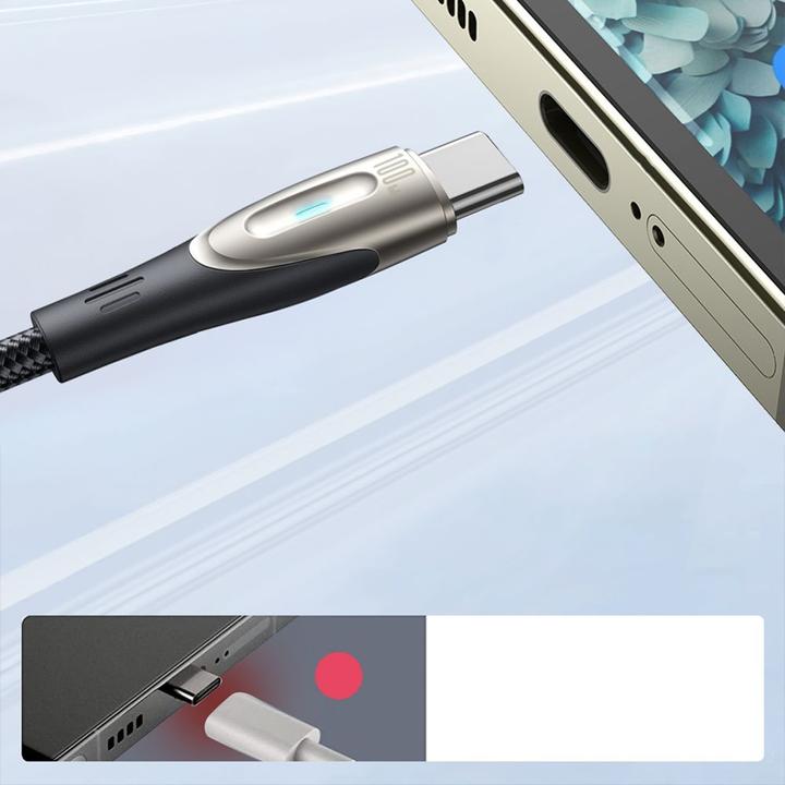 Actual product image Joyroom Star-Light Series SA27-CC5 USB-C / USB-C cable 100W 1.2m - black (1.20 m, USB 2.0)