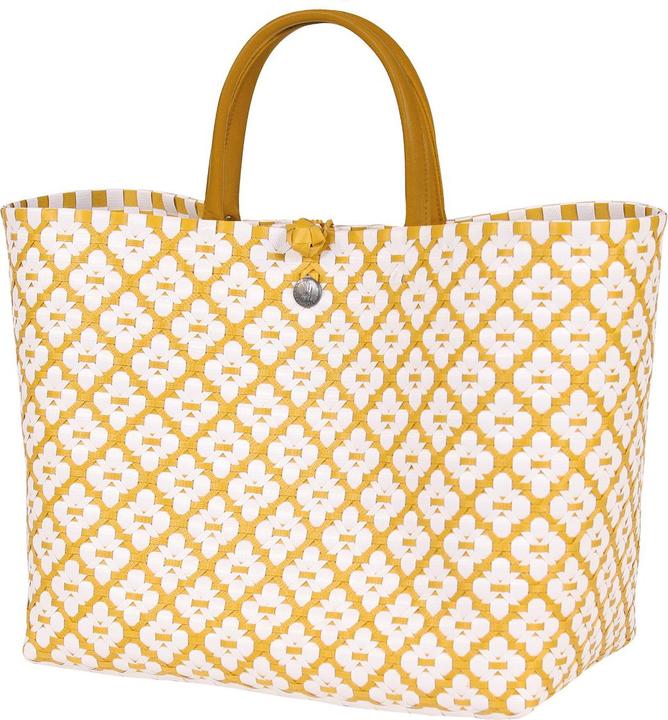 Produktbild Handed by Motif Bag Shopper L mustard with white pattern