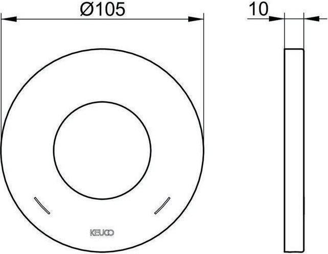Produktbild Keuco Wandrosette IXMO f IXMO Vent u Thermostat-Brausemischer