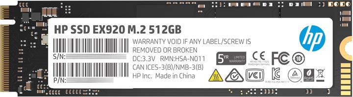 Actual product image HP EX920 (512 GB, M.2 2280)