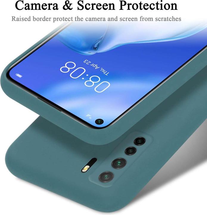 Actual product image Cadorabo Custodia per Huawei P40 LITE 5G / NOVA 7 SE TPU Liquid Silicone Case (Huawei Nova 7 SE, Huawei P40 Lite 5G)