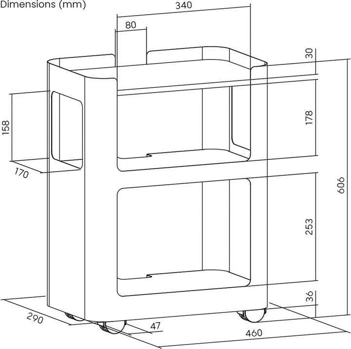 Produktbild Value Open Shelf Mobile Cabinet
