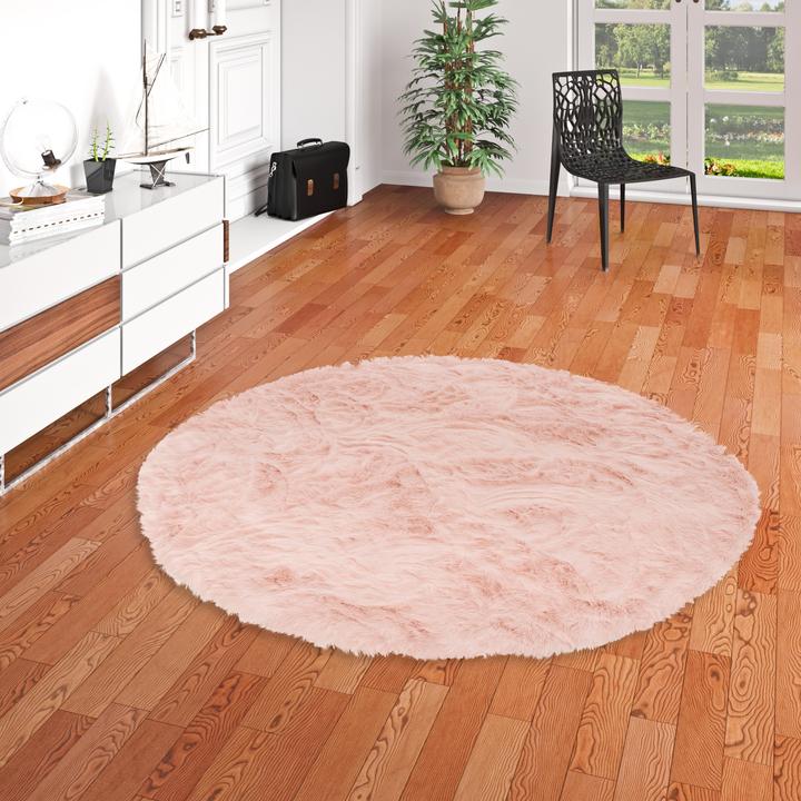 Immagine prodotto Pergamon Tappeto di pelliccia super morbido di lusso Aspen Round fuso (Ø 80 cm)