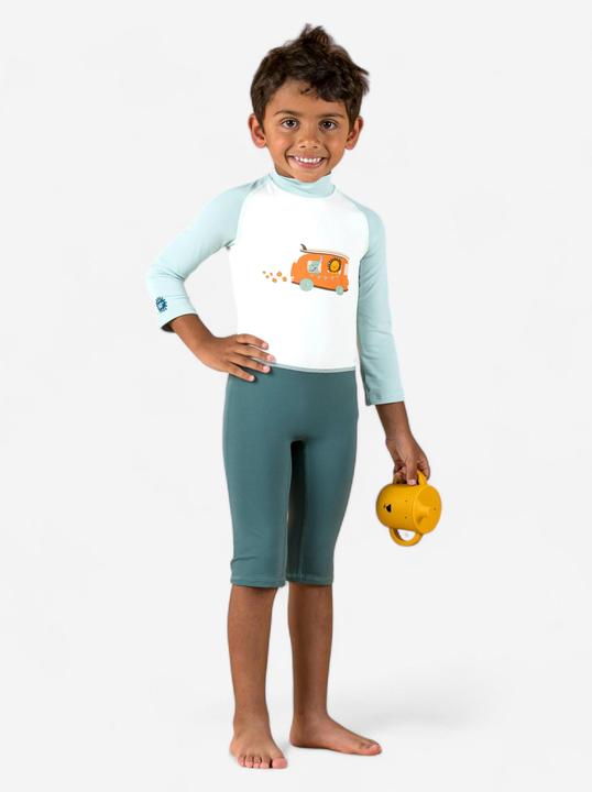 Image du produit Nabaiji Maillot de bain UV bébé manches longues - bleu imprimé (5, 6)