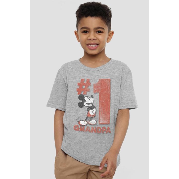 Actual product image Disney Childrens/Kids Number 1 Grandpa Mickey Mouse T-Shirt (152, 158)