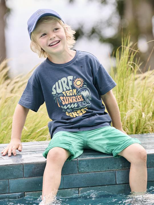 Immagine prodotto Vertbaudet Jungen T-Shirt mit grafischem Print, Recycling-Baumwolle (140)