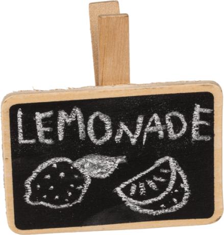 Actual product image Magni Wooden board mini 7x7cm with clip for labelling (7 x 7 cm)