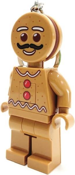 Actual product image Euromic LEGO - Keychain w/LED - Gingerbread Man (4006036-LGL-KE182H)