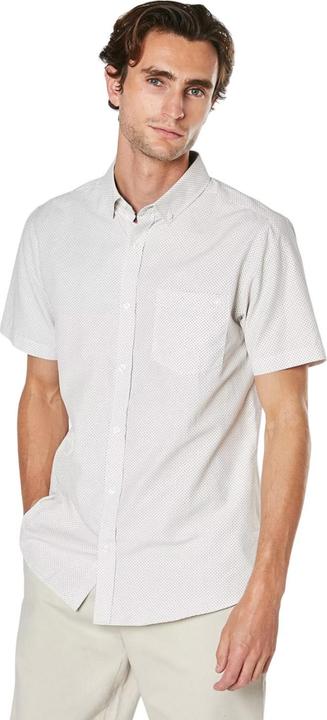 Actual product image Universal Textiles Mens Dotted Short-Sleeved Shirt (XL)