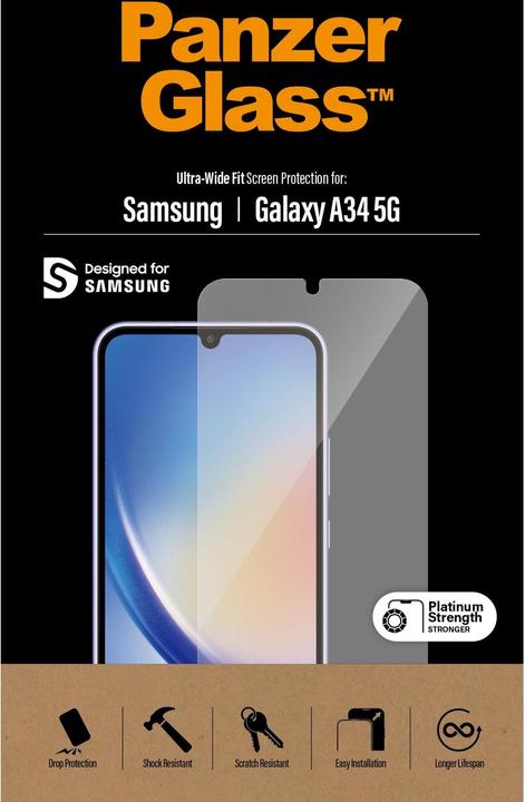 Image du produit PanzerGlass Ultra-Wide Fit (1 pièce(s), Samsung Galaxy A34 5G)
